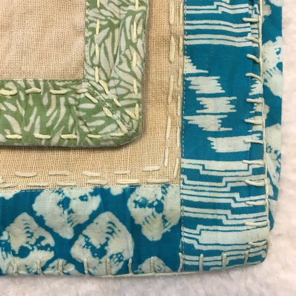 Floral Screen Print Pillow Covers Set Batik Canvas Home Décor Nature Pillowcases - Picture 14 of 16